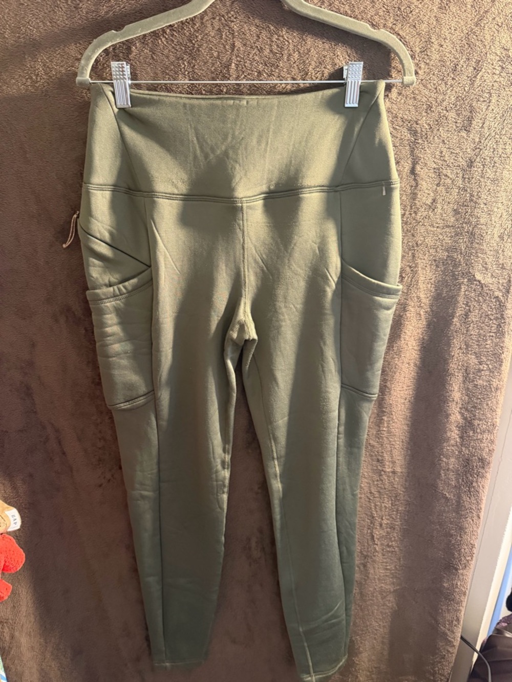 Avalanche Olive Green High-Rise Pocket Leggings